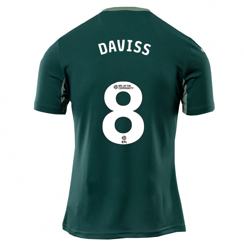 Danxen Herren Millie Daviss #8 Grün Weiß Lila Auswärtstrikot Trikot 2025/26 T-Shirt