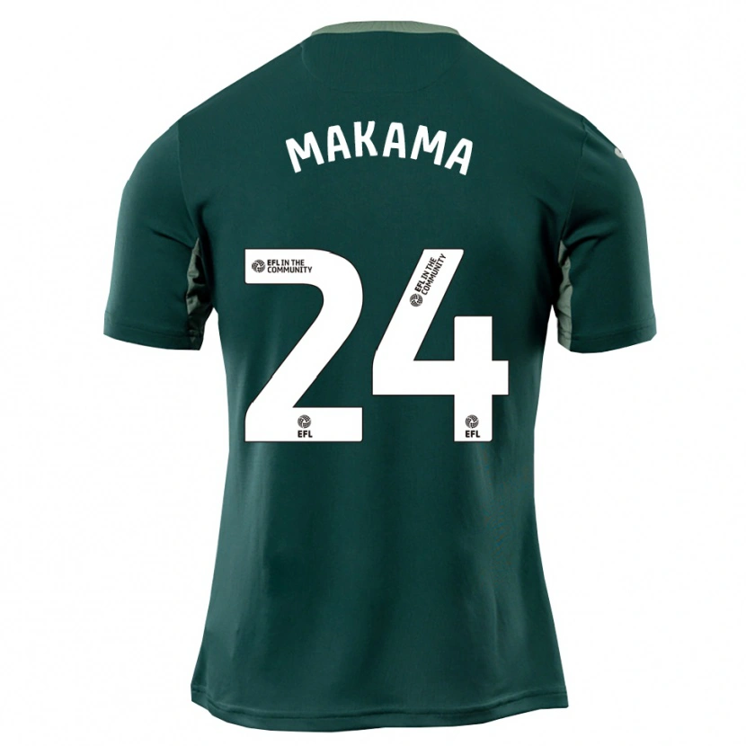 Danxen Herren Jovon Makama #24 Grün Weiß Lila Auswärtstrikot Trikot 2025/26 T-Shirt
