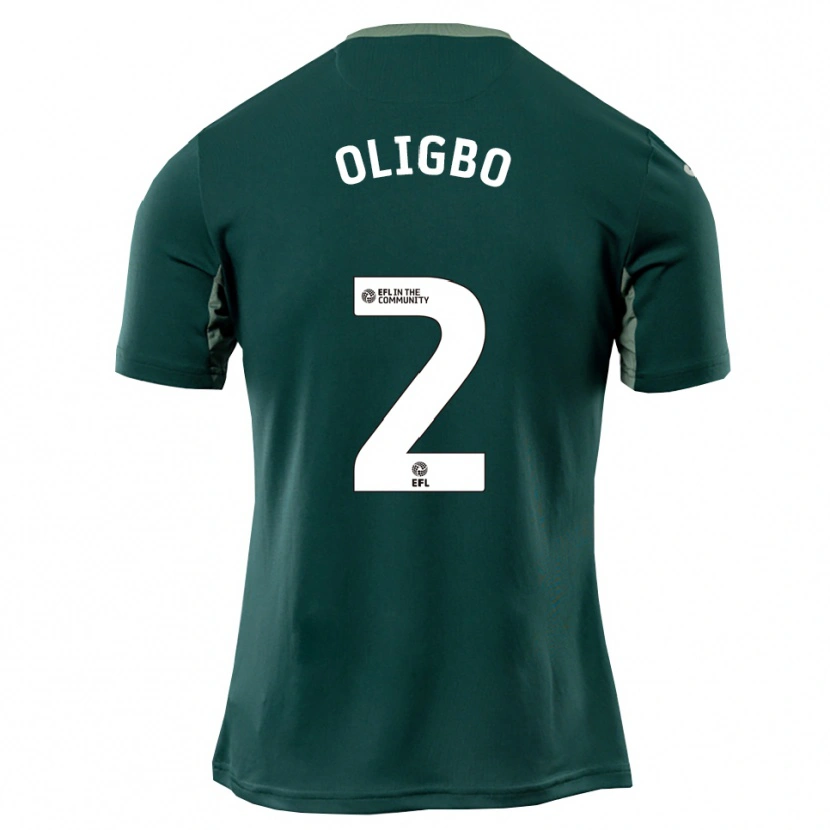 Danxen Herren Finlay Oligbo #2 Grün Weiß Lila Auswärtstrikot Trikot 2025/26 T-Shirt