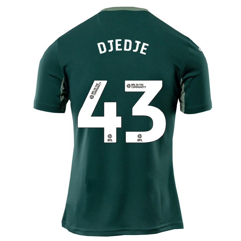 Danxen Herren Uriah Djedje #43 Grün Weiß Lila Auswärtstrikot Trikot 2025/26 T-Shirt