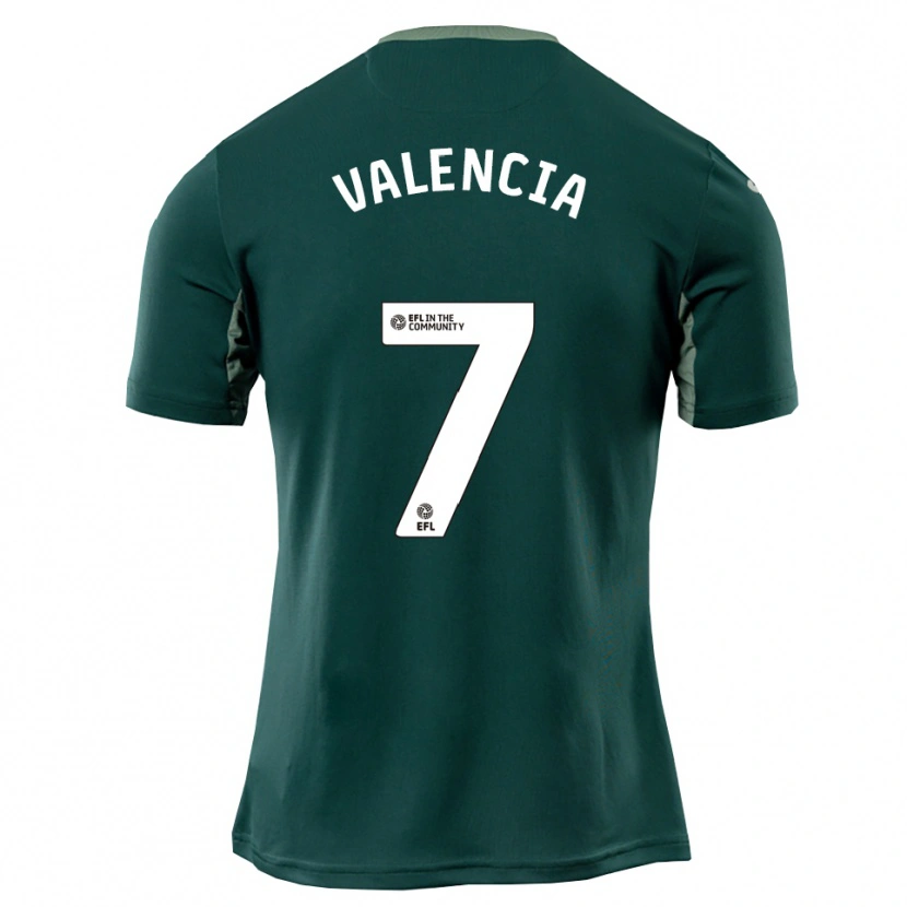 Danxen Herren Hugo Valencia #7 Grün Weiß Lila Auswärtstrikot Trikot 2025/26 T-Shirt