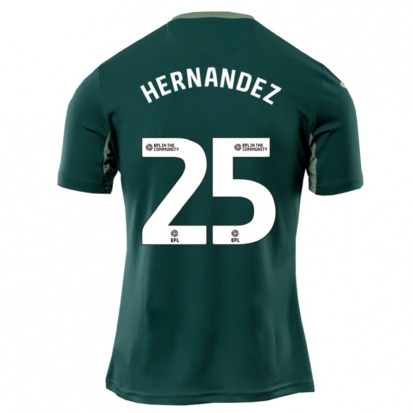 Danxen Herren Onel Hernández #25 Grün Weiß Lila Auswärtstrikot Trikot 2025/26 T-Shirt