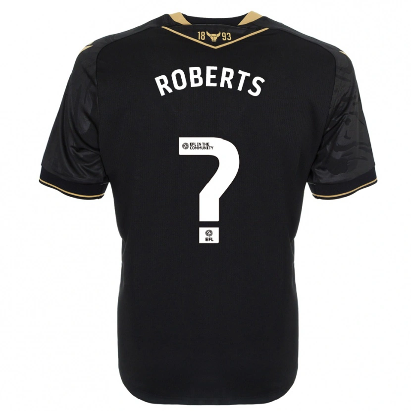 Danxen Herren Amber Roberts #0 Schwarz Gold Auswärtstrikot Trikot 2025/26 T-Shirt