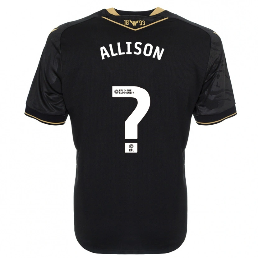 Danxen Herren Lauren Allison #0 Schwarz Gold Auswärtstrikot Trikot 2025/26 T-Shirt