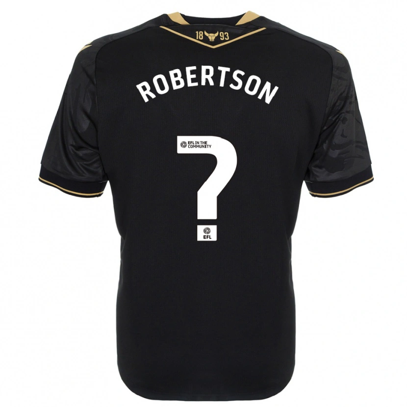 Danxen Herren Maddie Robertson #0 Schwarz Gold Auswärtstrikot Trikot 2025/26 T-Shirt