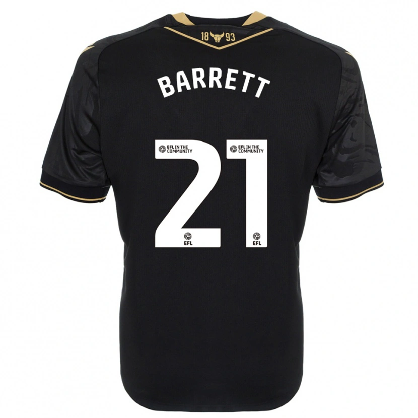 Danxen Herren Nicole Barrett #21 Schwarz Gold Auswärtstrikot Trikot 2025/26 T-Shirt