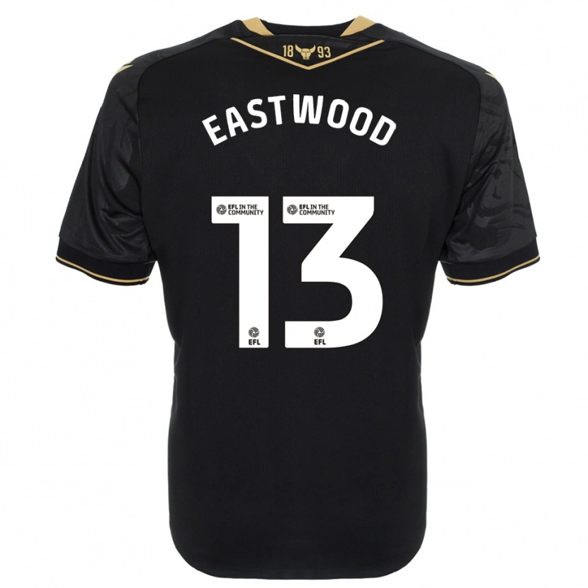 Danxen Herren Simon Eastwood #13 Schwarz Gold Auswärtstrikot Trikot 2025/26 T-Shirt
