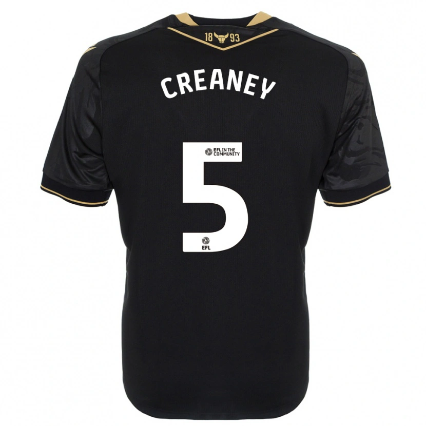 Danxen Herren Zoe Creaney #5 Schwarz Gold Auswärtstrikot Trikot 2025/26 T-Shirt