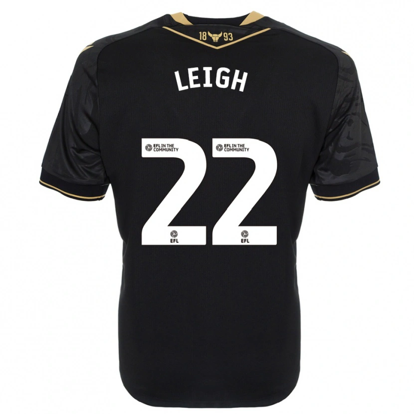 Danxen Herren Greg Leigh #22 Schwarz Gold Auswärtstrikot Trikot 2025/26 T-Shirt