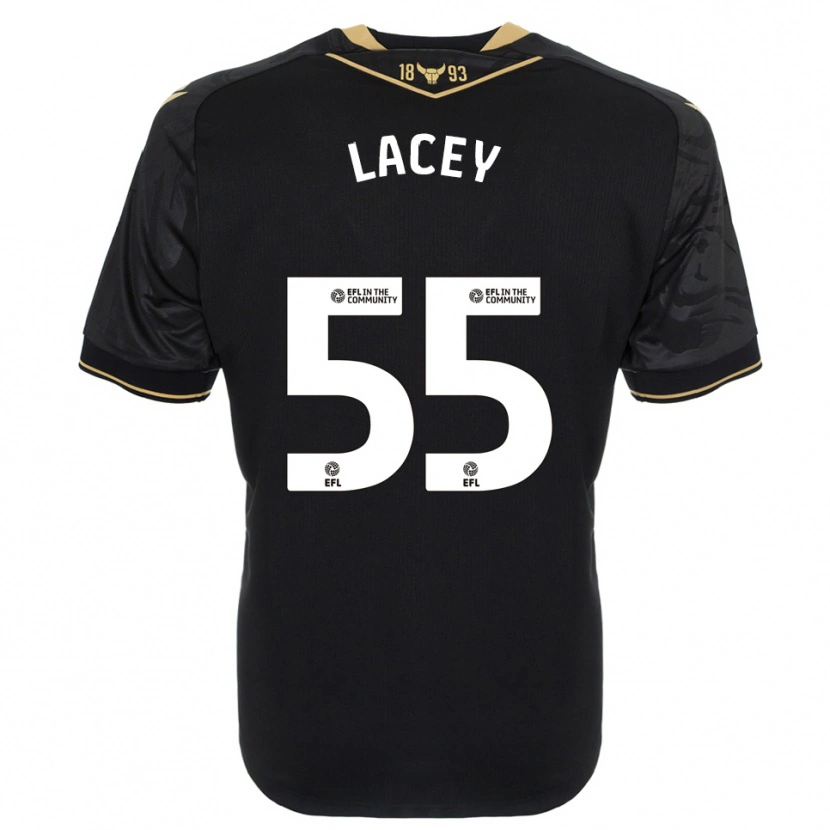 Danxen Herren Aaron Lacey #55 Schwarz Gold Auswärtstrikot Trikot 2025/26 T-Shirt