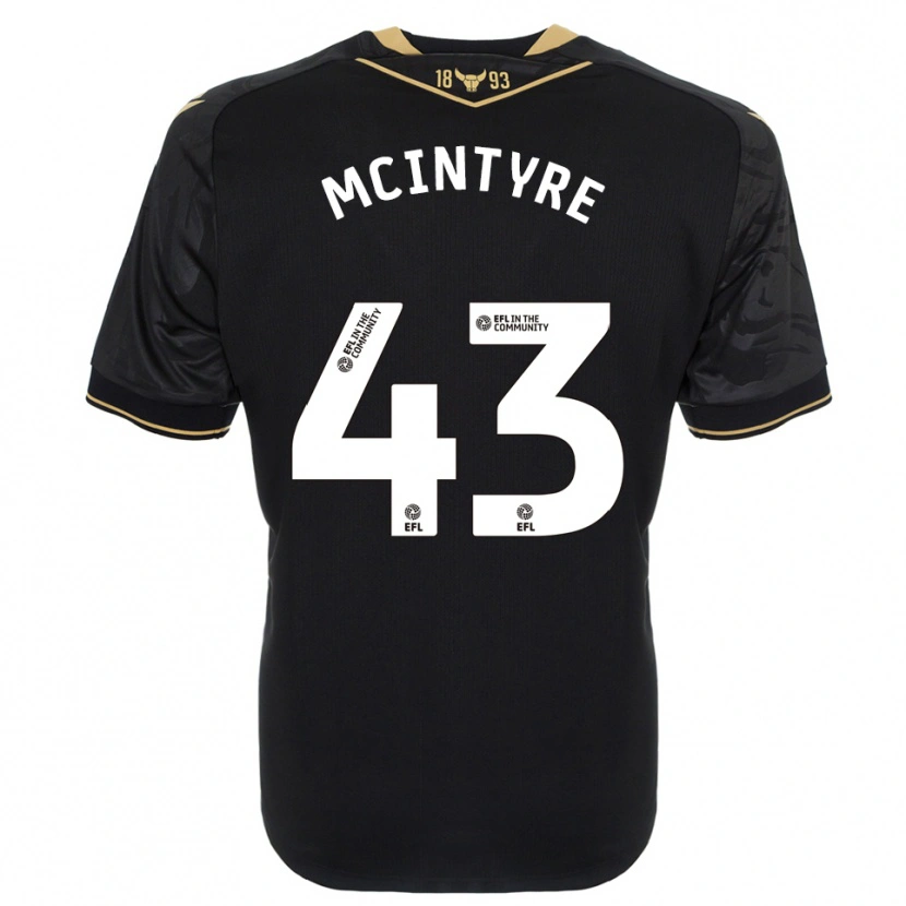 Danxen Herren Richard Mcintyre #43 Schwarz Gold Auswärtstrikot Trikot 2025/26 T-Shirt