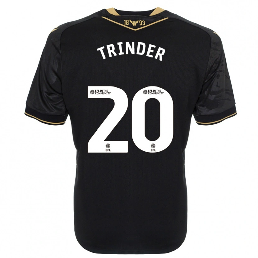 Danxen Herren Lucy Trinder #20 Schwarz Gold Auswärtstrikot Trikot 2025/26 T-Shirt