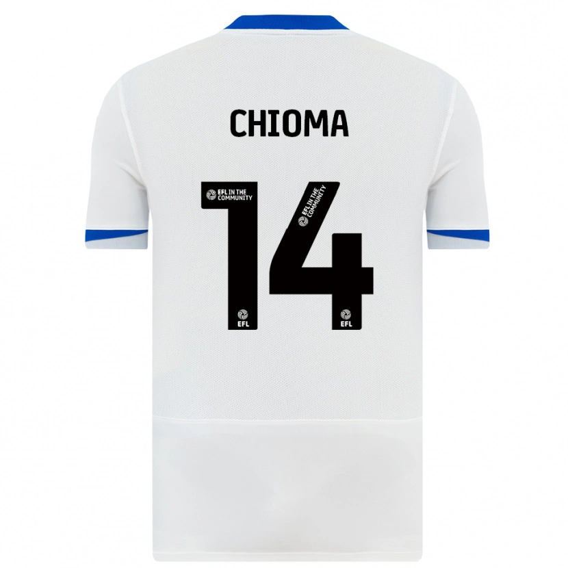 Danxen Herren Nathaniel Chioma #14 Weiß Schwarz Auswärtstrikot Trikot 2025/26 T-Shirt