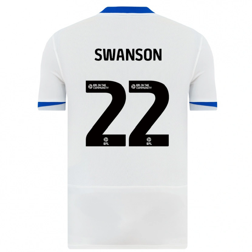 Danxen Herren Zak Swanson #22 Weiß Schwarz Auswärtstrikot Trikot 2025/26 T-Shirt