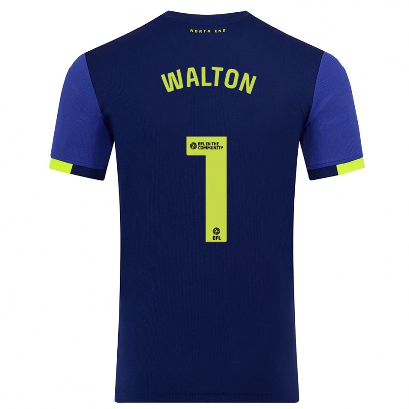 Danxen Herren Jack Walton #1 Marine Gelb Auswärtstrikot Trikot 2025/26 T-Shirt
