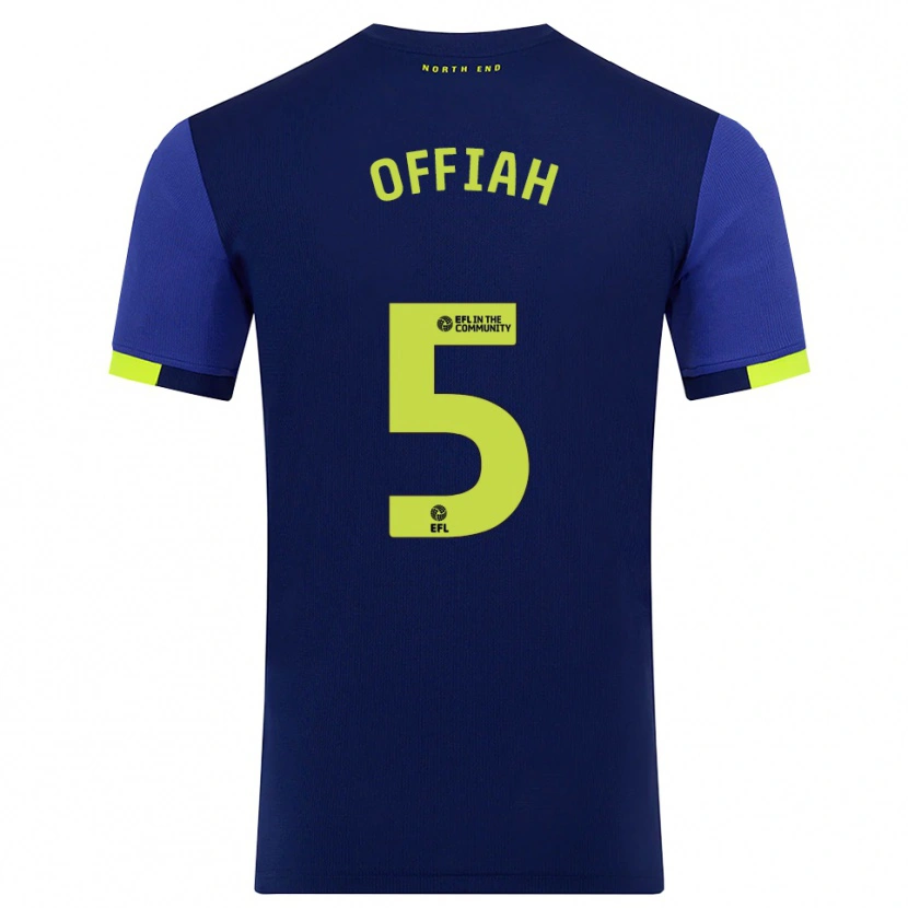 Danxen Herren Odeluga Offiah #5 Marine Gelb Auswärtstrikot Trikot 2025/26 T-Shirt