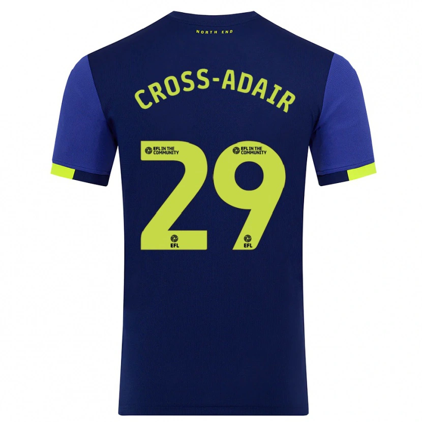 Danxen Herren Finlay Cross-Adair #29 Marine Gelb Auswärtstrikot Trikot 2025/26 T-Shirt