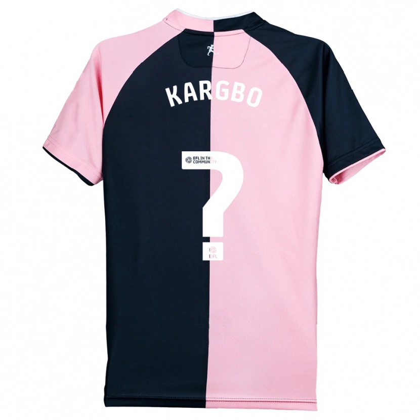 Danxen Herren Hamzad Kargbo #0 Pink Schwarz Auswärtstrikot Trikot 2025/26 T-Shirt