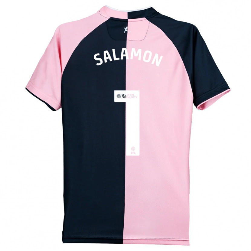 Danxen Herren Matteo Salamon #1 Pink Schwarz Auswärtstrikot Trikot 2025/26 T-Shirt