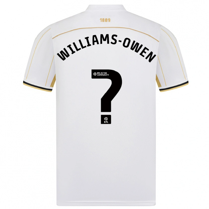 Danxen Herren Brooke Williams-Owen #0 Weiß Gold Auswärtstrikot Trikot 2025/26 T-Shirt