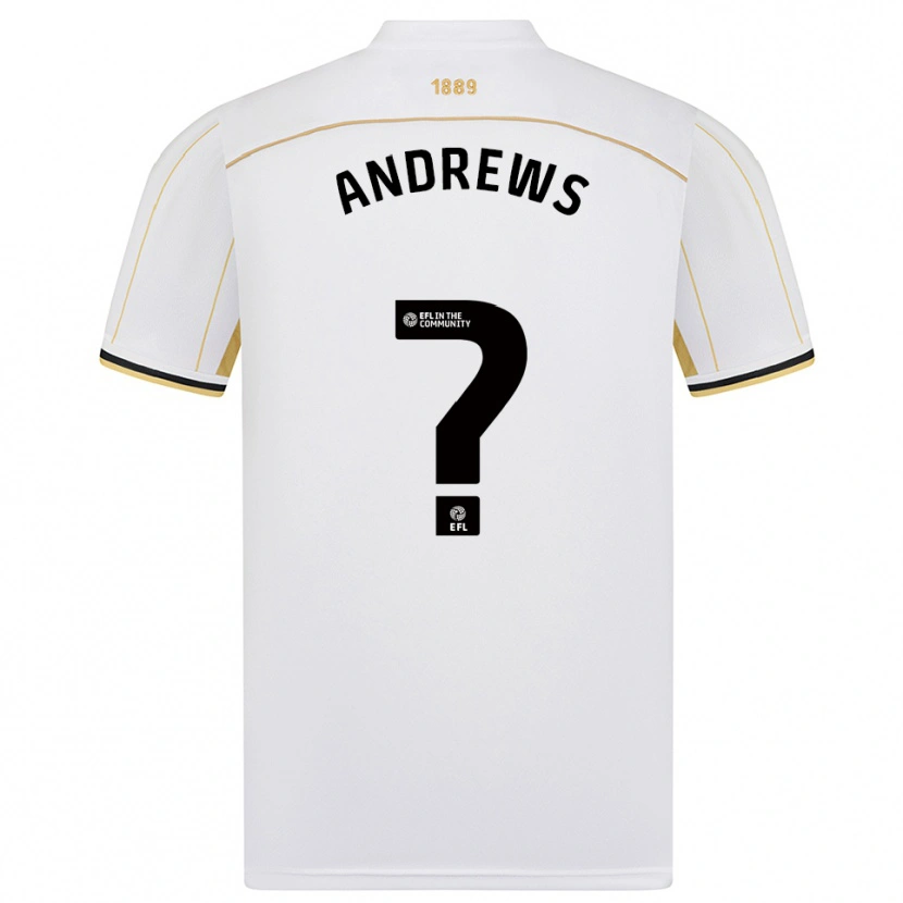 Danxen Herren Ryan Andrews #0 Weiß Gold Auswärtstrikot Trikot 2025/26 T-Shirt