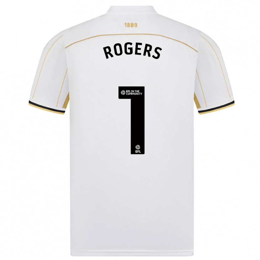 Danxen Herren Sian Rogers #1 Weiß Gold Auswärtstrikot Trikot 2025/26 T-Shirt
