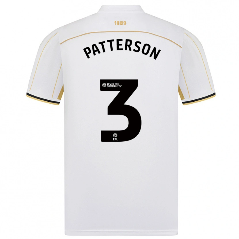Danxen Herren Lennon Patterson #3 Weiß Gold Auswärtstrikot Trikot 2025/26 T-Shirt