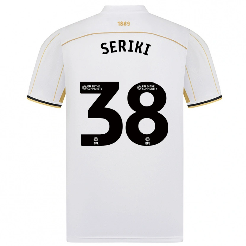 Danxen Herren Femi Seriki #38 Weiß Gold Auswärtstrikot Trikot 2025/26 T-Shirt
