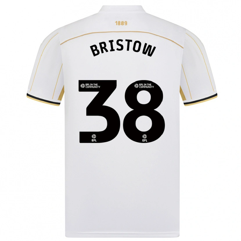 Danxen Herren Tilly Bristow #38 Weiß Gold Auswärtstrikot Trikot 2025/26 T-Shirt