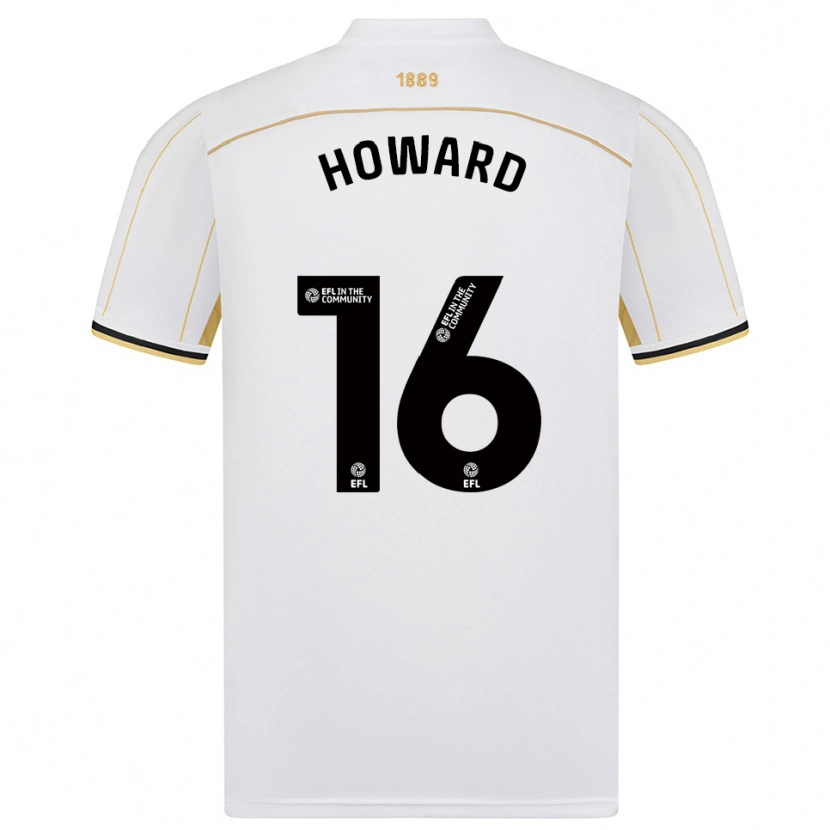 Danxen Herren Theo Howard #16 Weiß Gold Auswärtstrikot Trikot 2025/26 T-Shirt