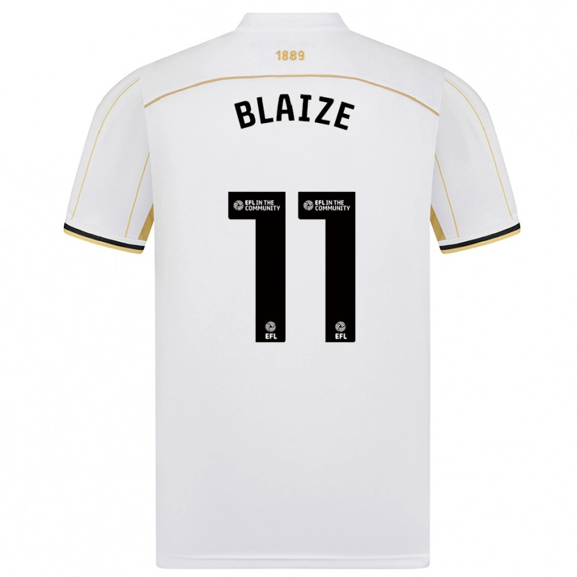 Danxen Herren Jackson Blaize #11 Weiß Gold Auswärtstrikot Trikot 2025/26 T-Shirt