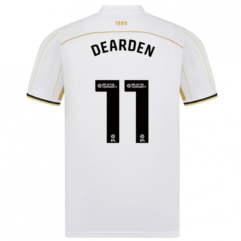 Danxen Herren Tom Dearden #11 Weiß Gold Auswärtstrikot Trikot 2025/26 T-Shirt