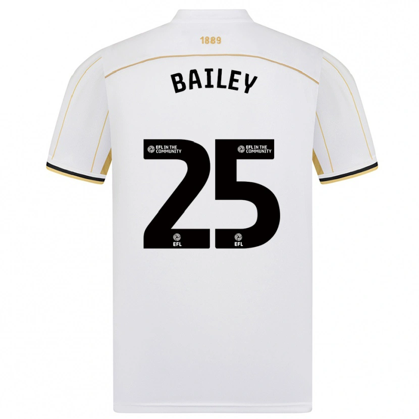 Danxen Herren Jade Bailey #25 Weiß Gold Auswärtstrikot Trikot 2025/26 T-Shirt