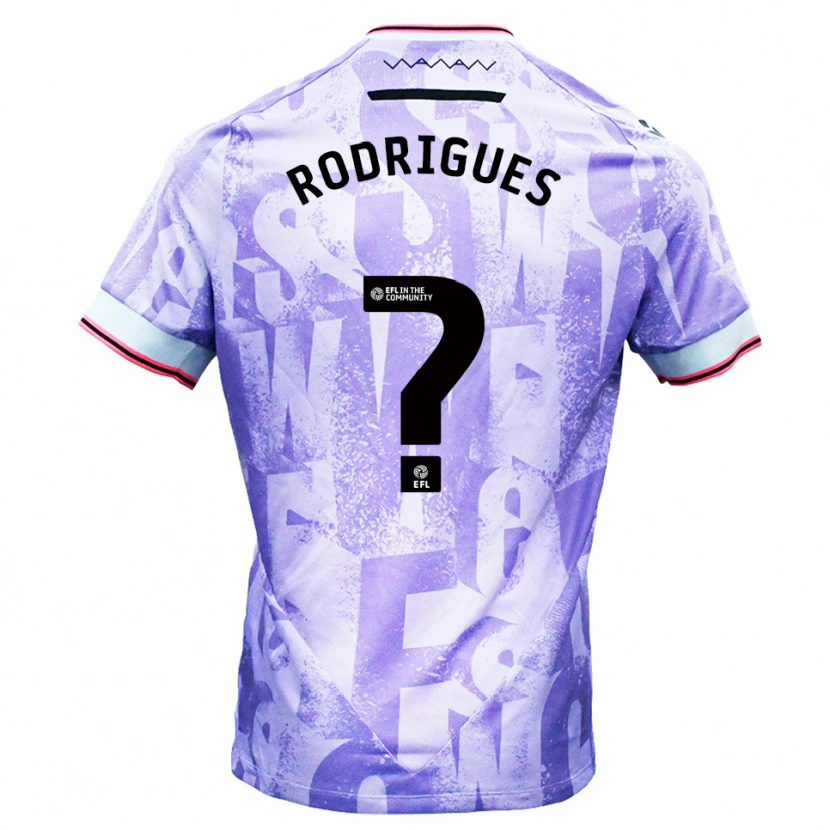 Danxen Herren Carlos Rodrigues #0 Lila Weiß Auswärtstrikot Trikot 2025/26 T-Shirt