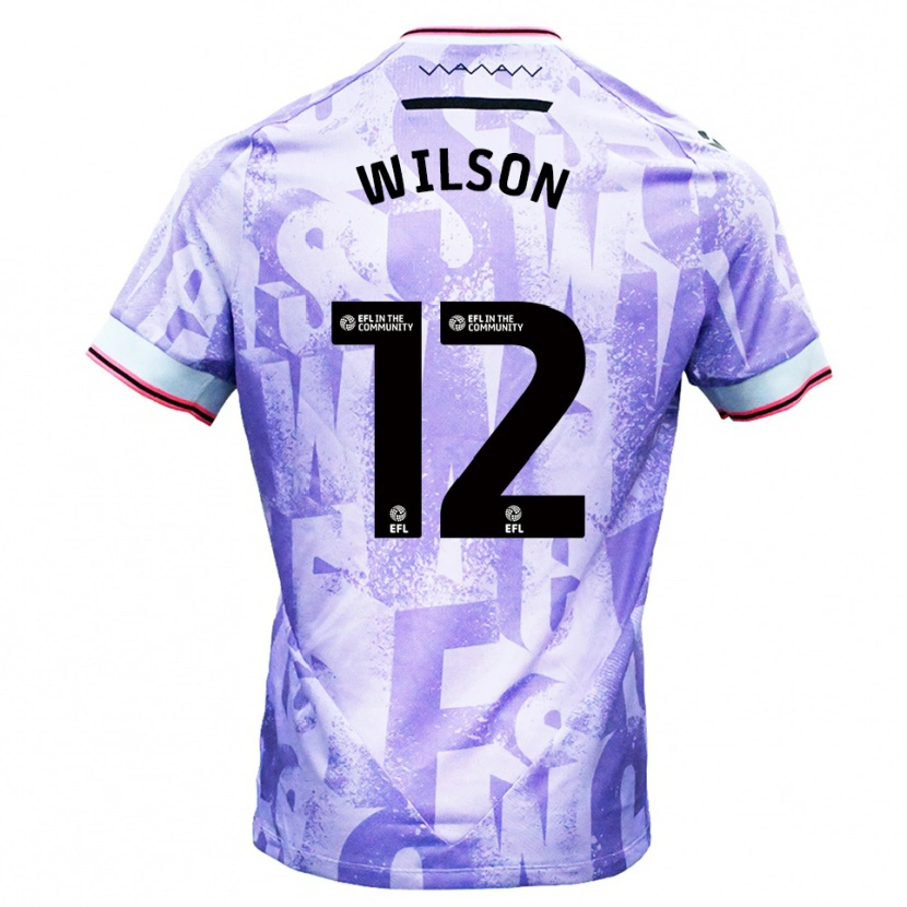 Danxen Herren Ryan Wilson #12 Lila Weiß Auswärtstrikot Trikot 2025/26 T-Shirt