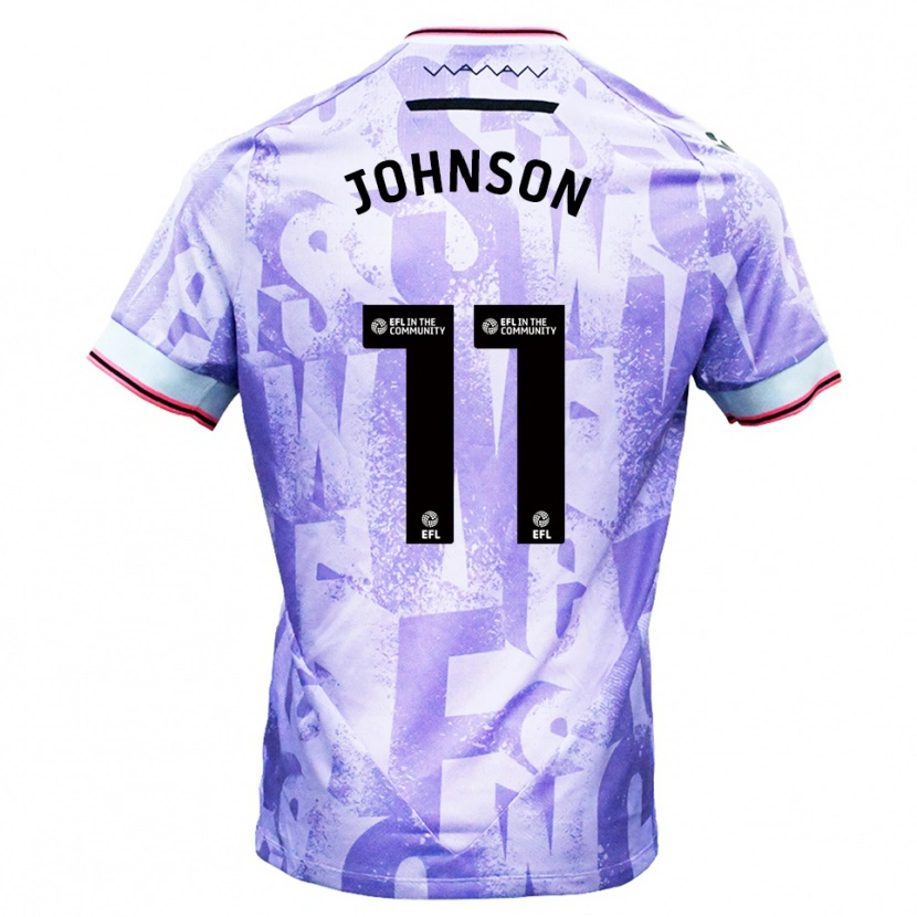 Danxen Herren Reece Johnson #11 Lila Weiß Auswärtstrikot Trikot 2025/26 T-Shirt
