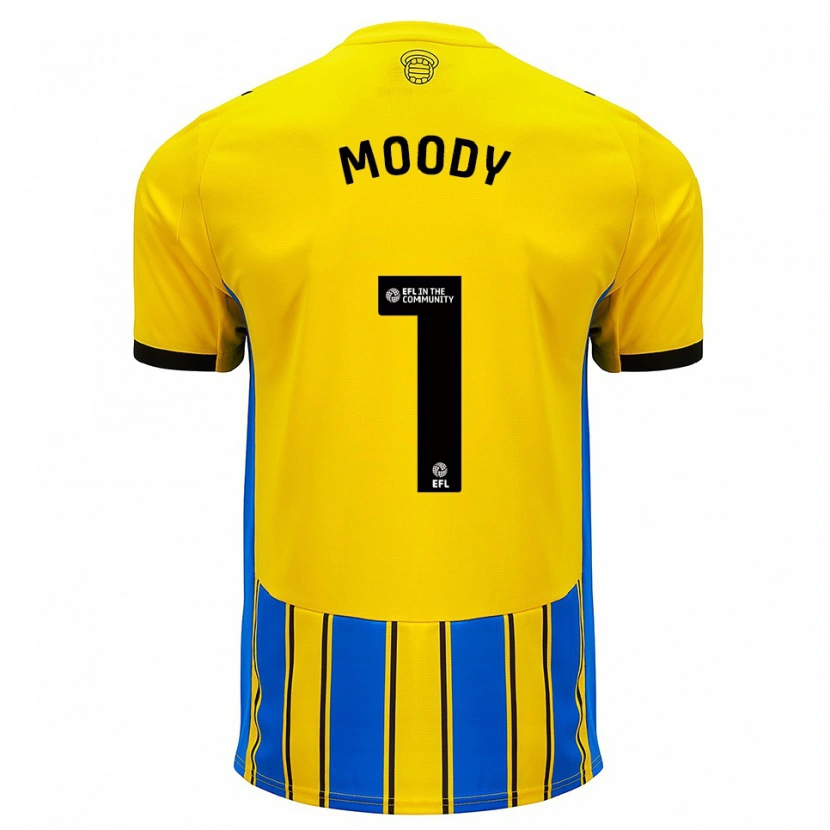 Danxen Herren Dylan Moody #1 Blau Gelb Auswärtstrikot Trikot 2025/26 T-Shirt