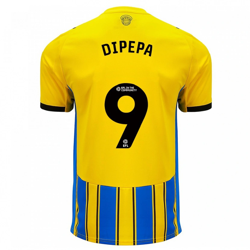 Danxen Herren Baylee Dipepa #9 Blau Gelb Auswärtstrikot Trikot 2025/26 T-Shirt