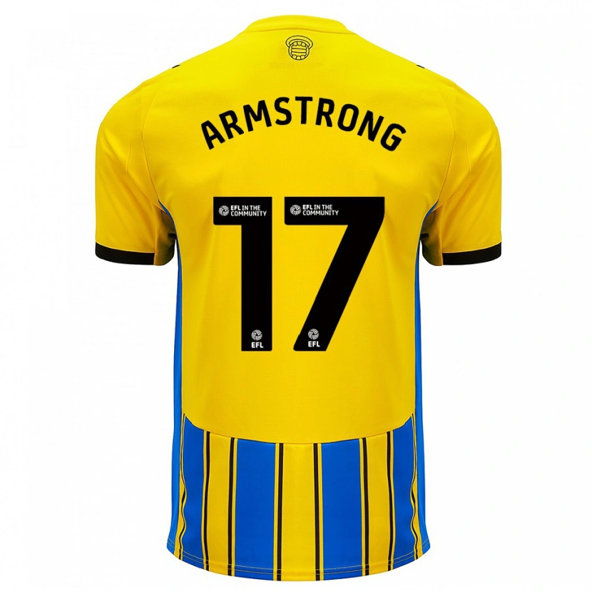 Danxen Herren Stuart Armstrong #17 Blau Gelb Auswärtstrikot Trikot 2025/26 T-Shirt