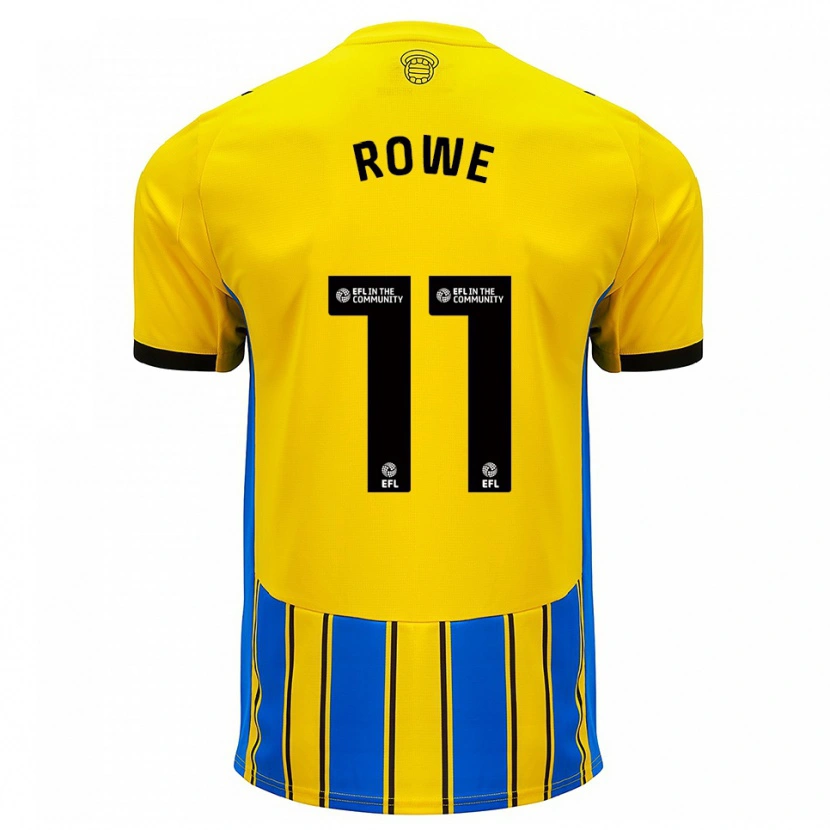 Danxen Herren Rachel Rowe #11 Blau Gelb Auswärtstrikot Trikot 2025/26 T-Shirt