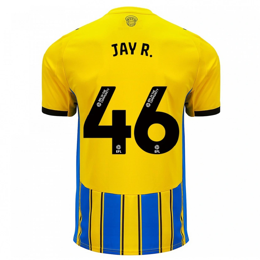 Danxen Herren Jay Robinson #46 Blau Gelb Auswärtstrikot Trikot 2025/26 T-Shirt