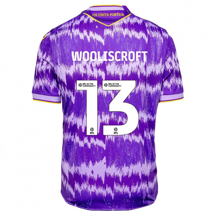 Danxen Herren Morgan Wooliscroft #13 Lila Gelb Auswärtstrikot Trikot 2025/26 T-Shirt