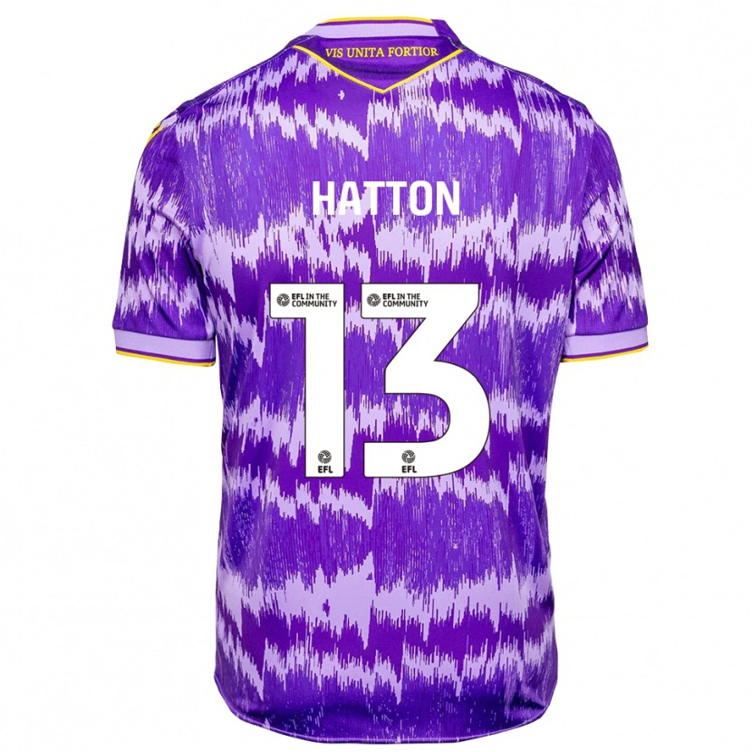 Danxen Herren Oscar Hatton #13 Lila Gelb Auswärtstrikot Trikot 2025/26 T-Shirt
