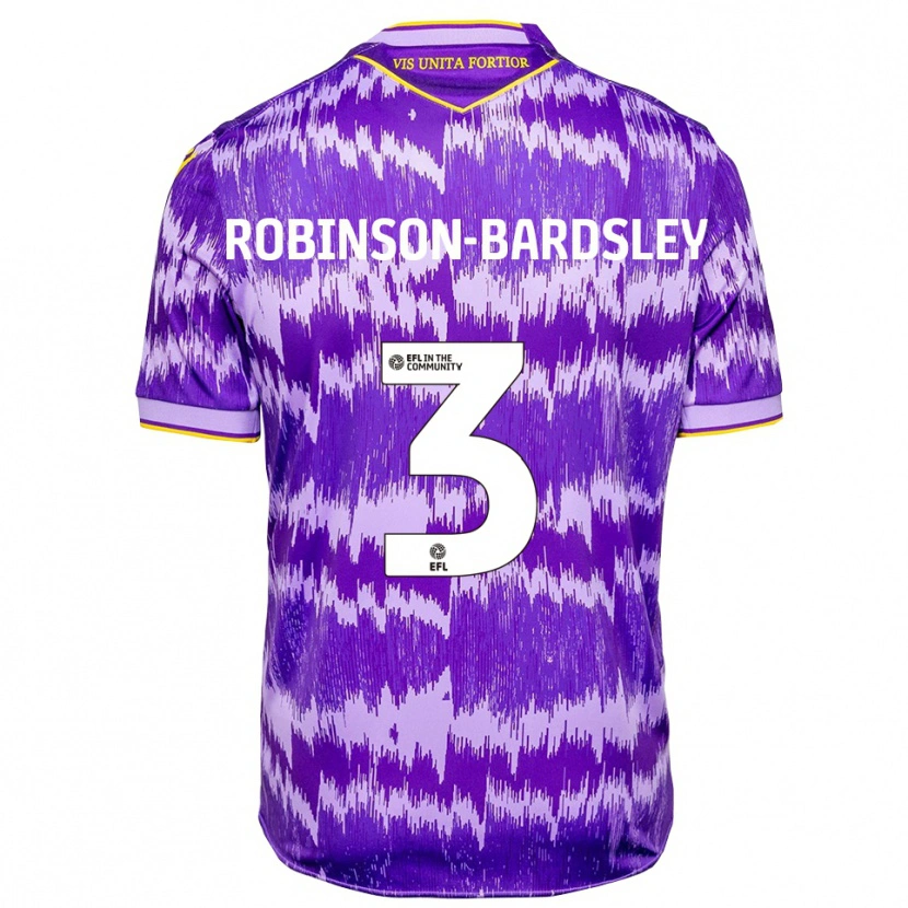 Danxen Herren Rocco Robinson-Bardsley #3 Lila Gelb Auswärtstrikot Trikot 2025/26 T-Shirt