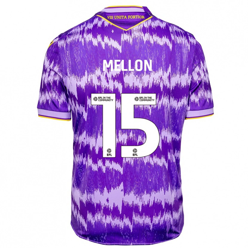 Danxen Herren Luke Mellon #15 Lila Gelb Auswärtstrikot Trikot 2025/26 T-Shirt