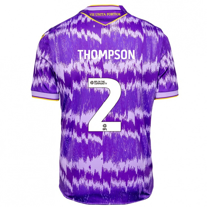 Danxen Herren Sophie Thompson #2 Lila Gelb Auswärtstrikot Trikot 2025/26 T-Shirt