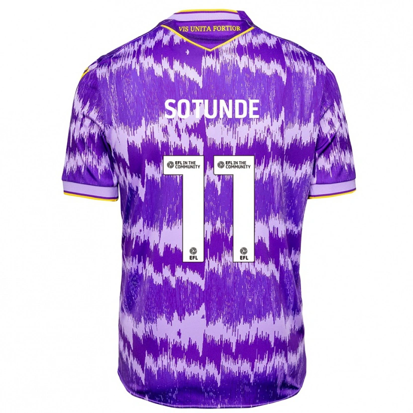Danxen Herren Sultan Sotunde #11 Lila Gelb Auswärtstrikot Trikot 2025/26 T-Shirt