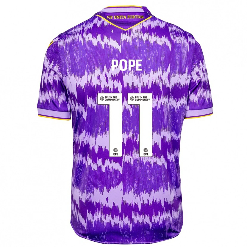 Danxen Herren Ollie Pope #11 Lila Gelb Auswärtstrikot Trikot 2025/26 T-Shirt