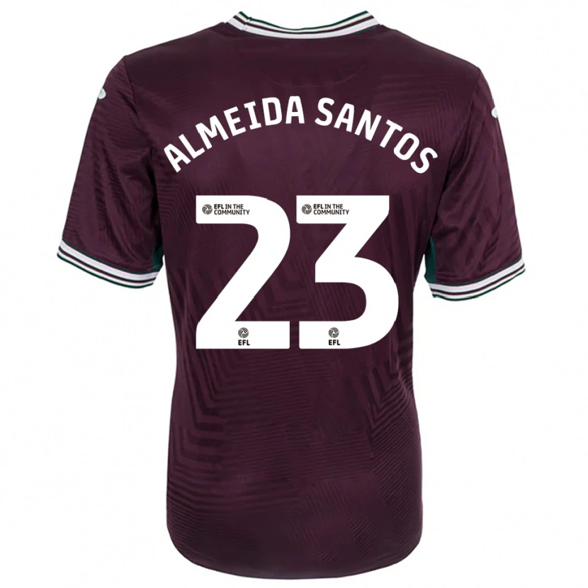 Danxen Herren Ricardo Santos #23 Rostrot Weiß Auswärtstrikot Trikot 2025/26 T-Shirt