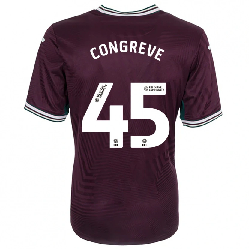 Danxen Herren Cameron Congreve #45 Rostrot Weiß Auswärtstrikot Trikot 2025/26 T-Shirt